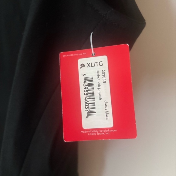 NWT Spanx The Perfect Sleeveless Jumpsuit Black XL - Picture 12 of 12